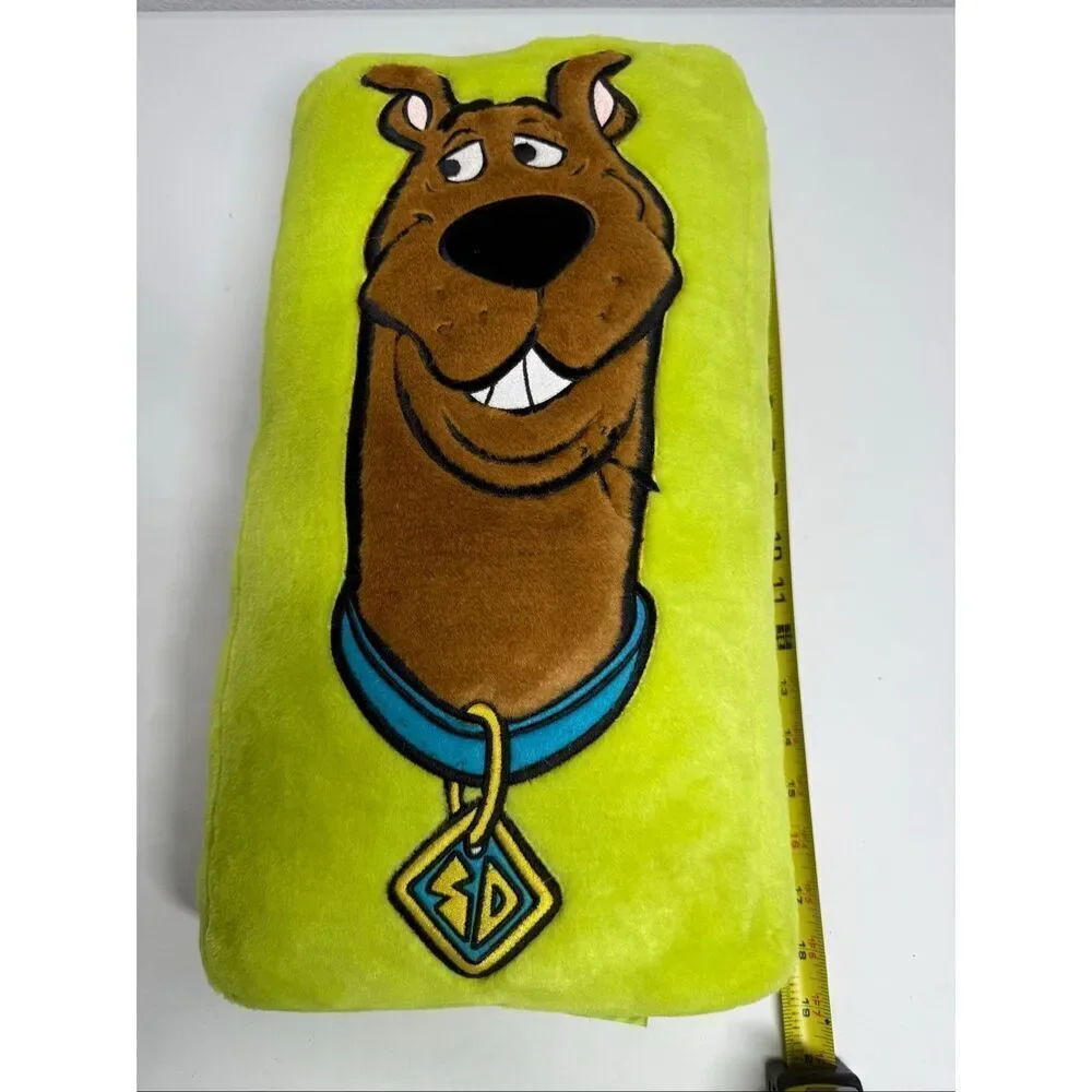Rare Vintage Neon Green Scooby Doo Plush Pillow Throw Pillow Y2K Room Decor